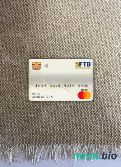 Cambodia Foreign Trade bank master obciążyć card wygląd fotograficzny skan PSD + zdjęcie